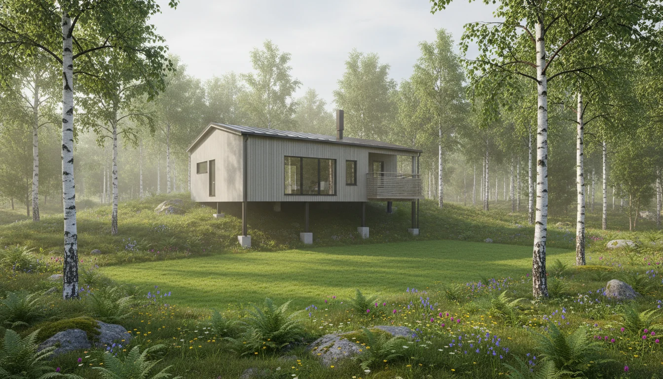 MO3.s render, bjørkeskog
