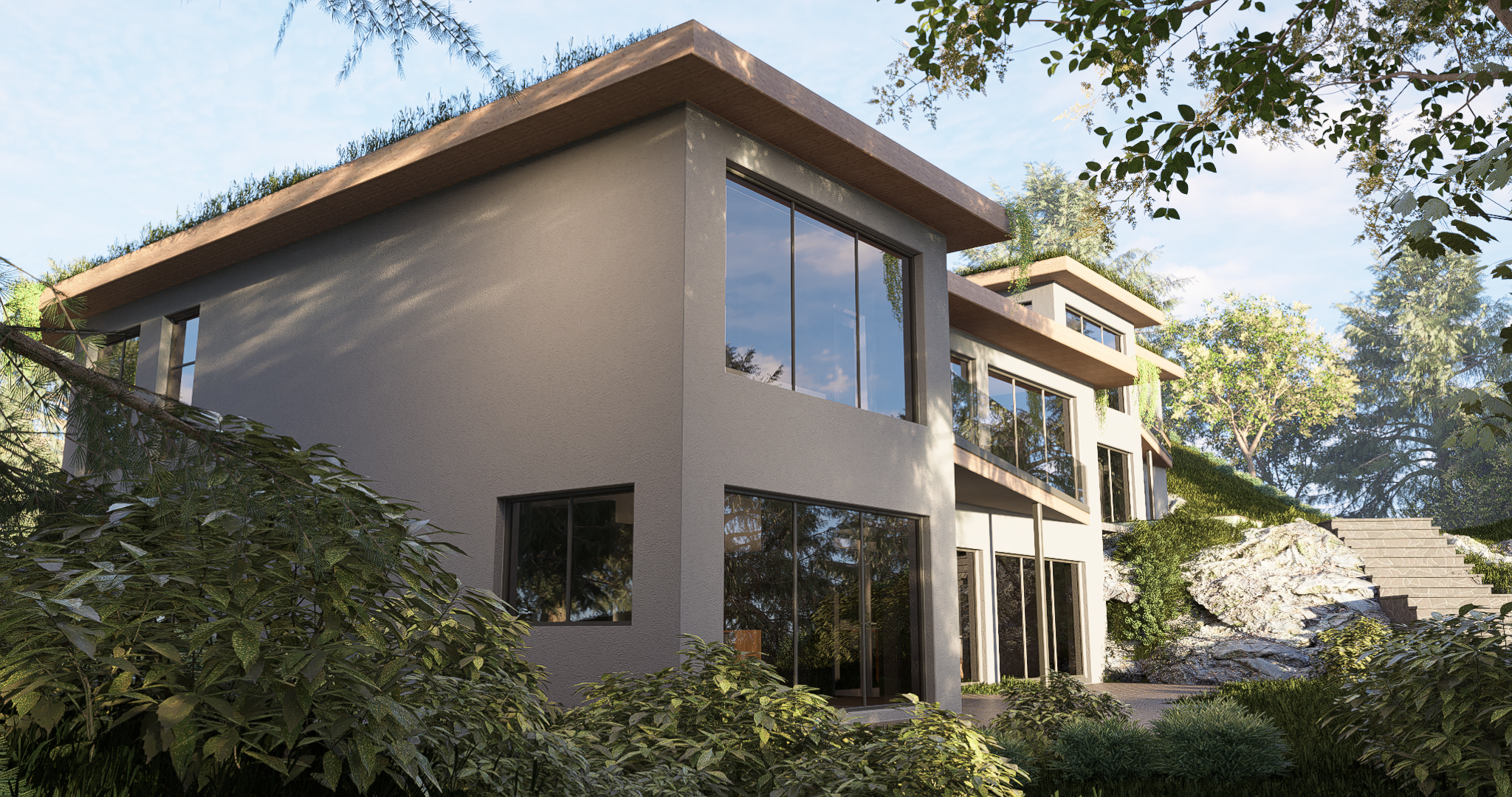 Render 2, Enebolig med kårbolig