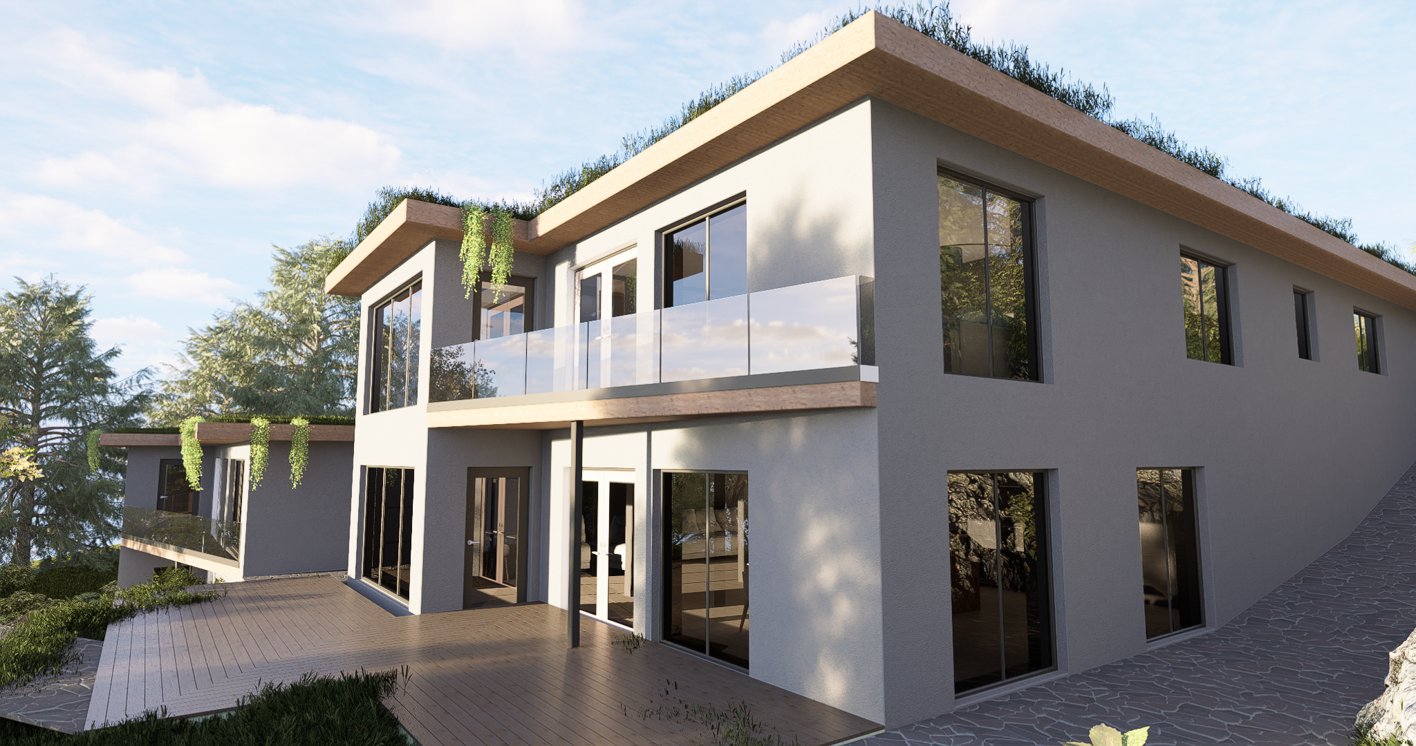 Render 4, Enebolig med kårbolig