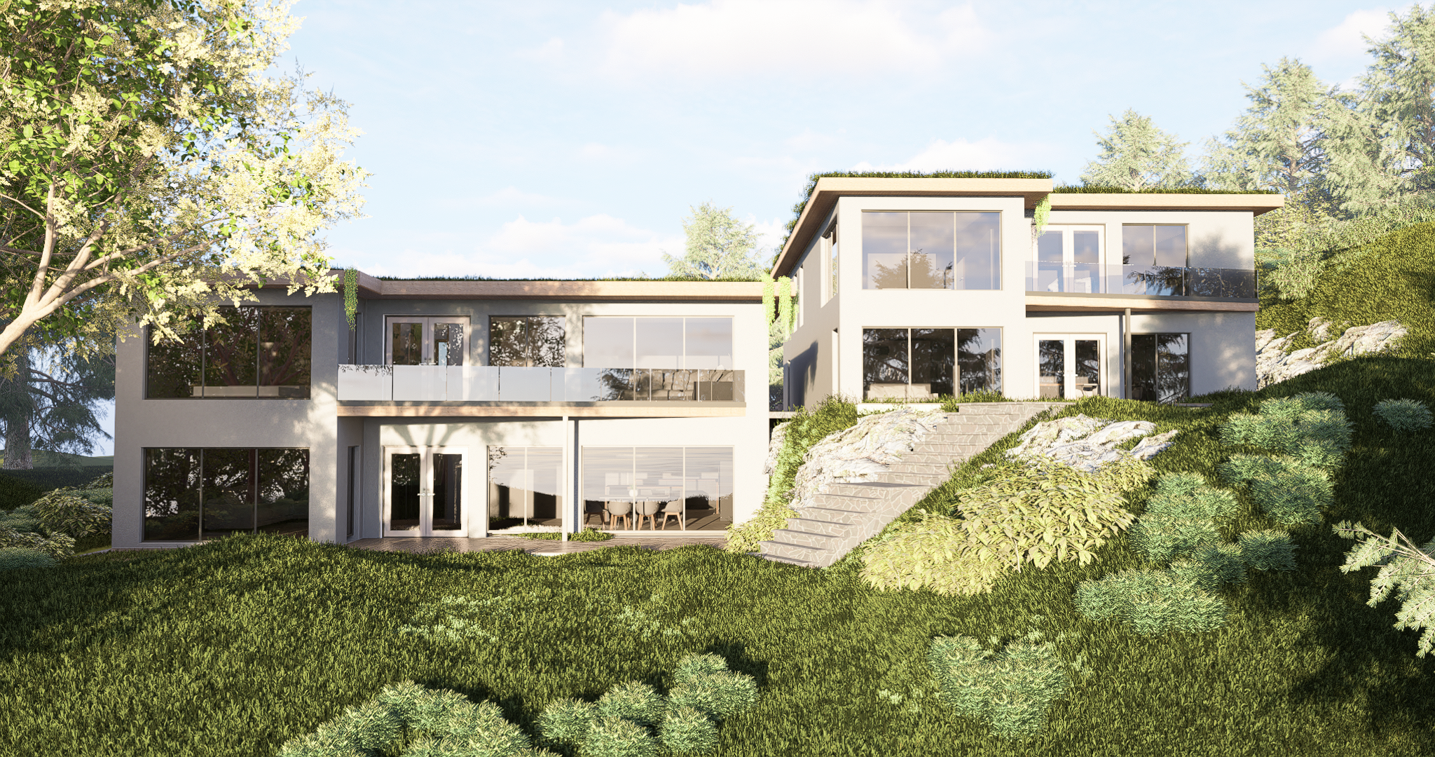 Render 5, Enebolig med kårbolig