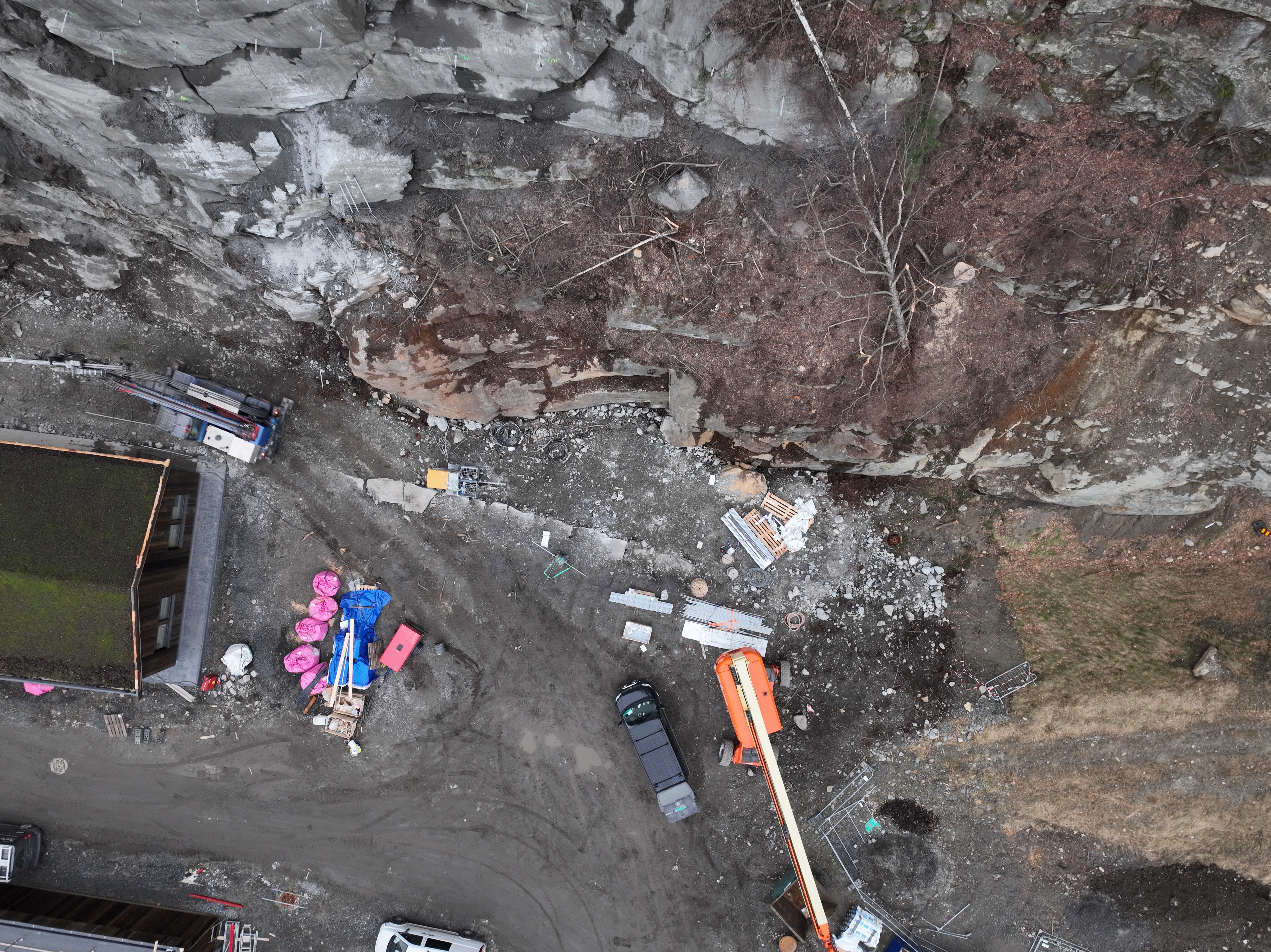 Byggeplass dronefoto — Lote Camp